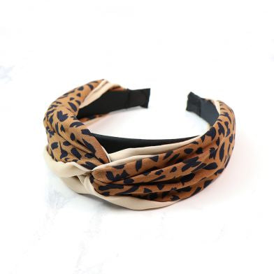 Taupe Mix Animal Print Headband