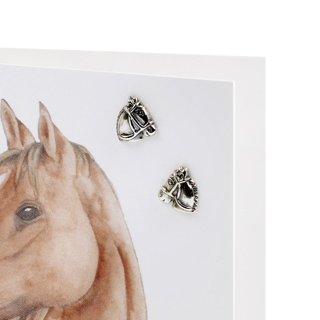 Boxed Horse Silver Earring Card