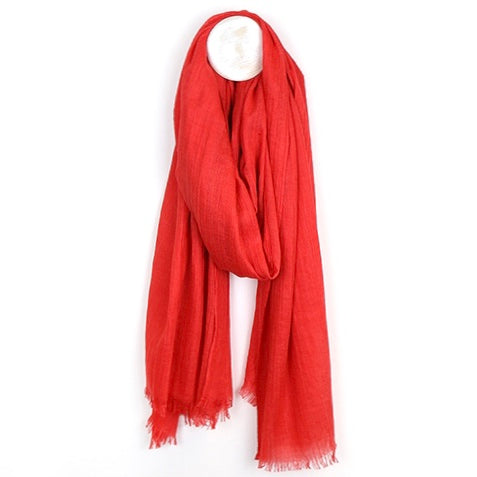 Red Lightweight Scarf