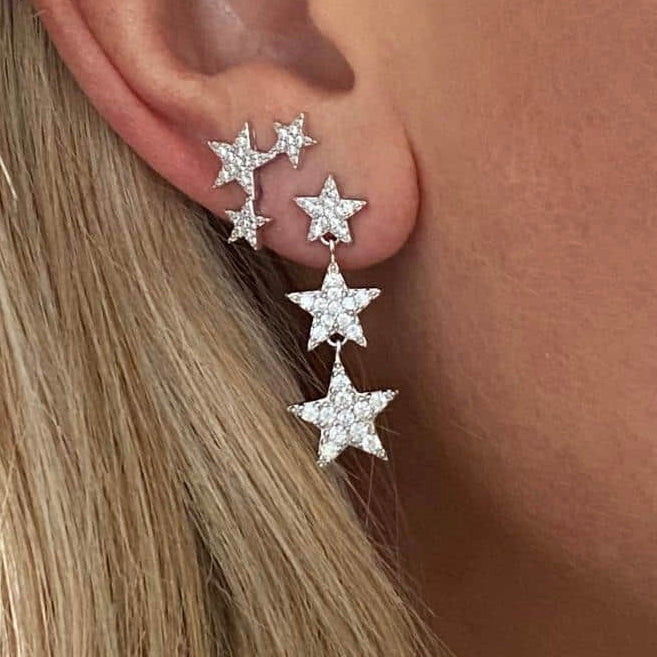 Lucky Star Gold Earrings