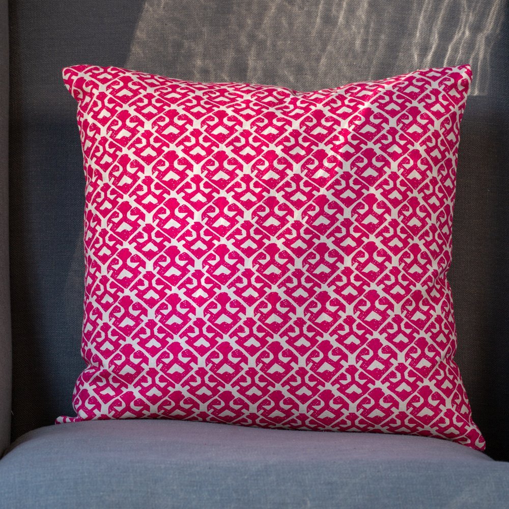 Square Cushion Parga Magenta