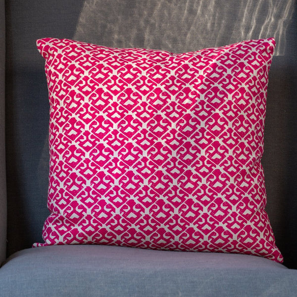 Square Cushion Parga Magenta