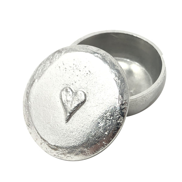 Heart Pewter Box Small