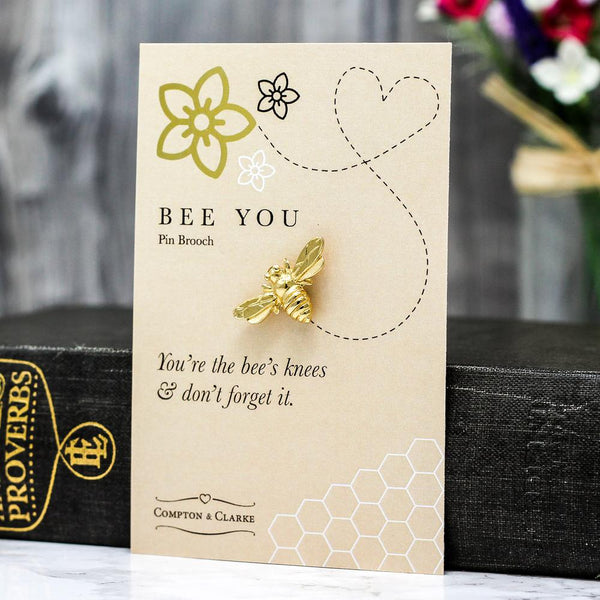 Bee You Gold Plated Brooch