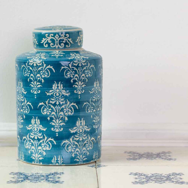 Ginger Jar Teal Chinoiserie