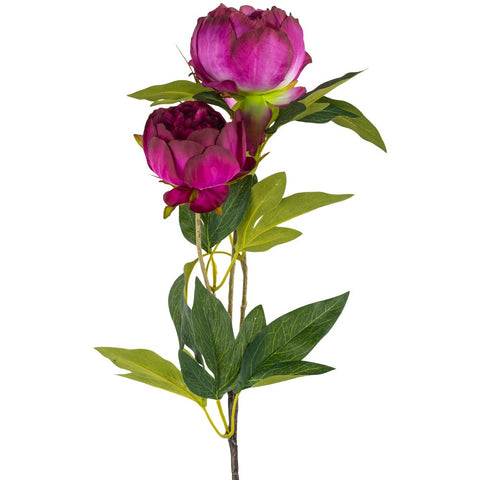 Peony Spray Dark Pink