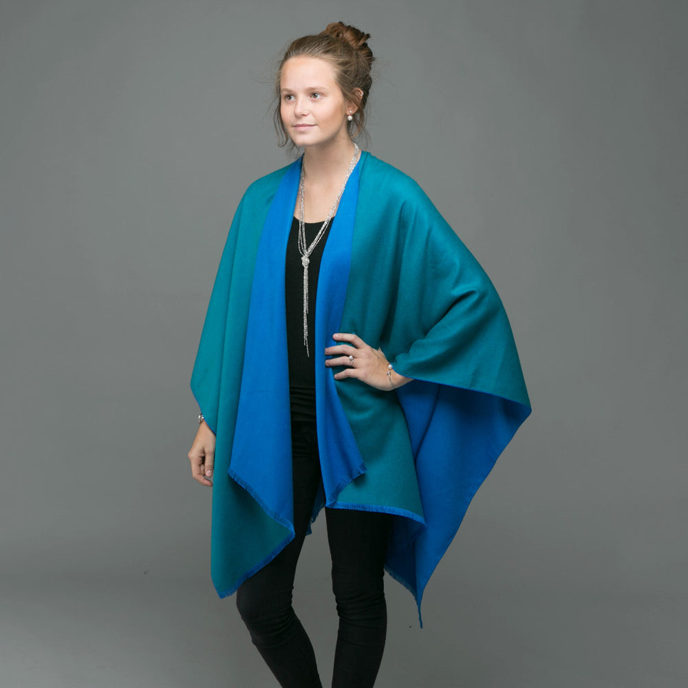 Blue Kingfisher Reversible Tess Wrap