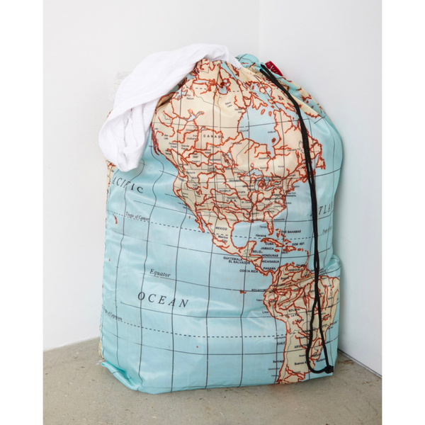 Maps Travel Laundry Bag