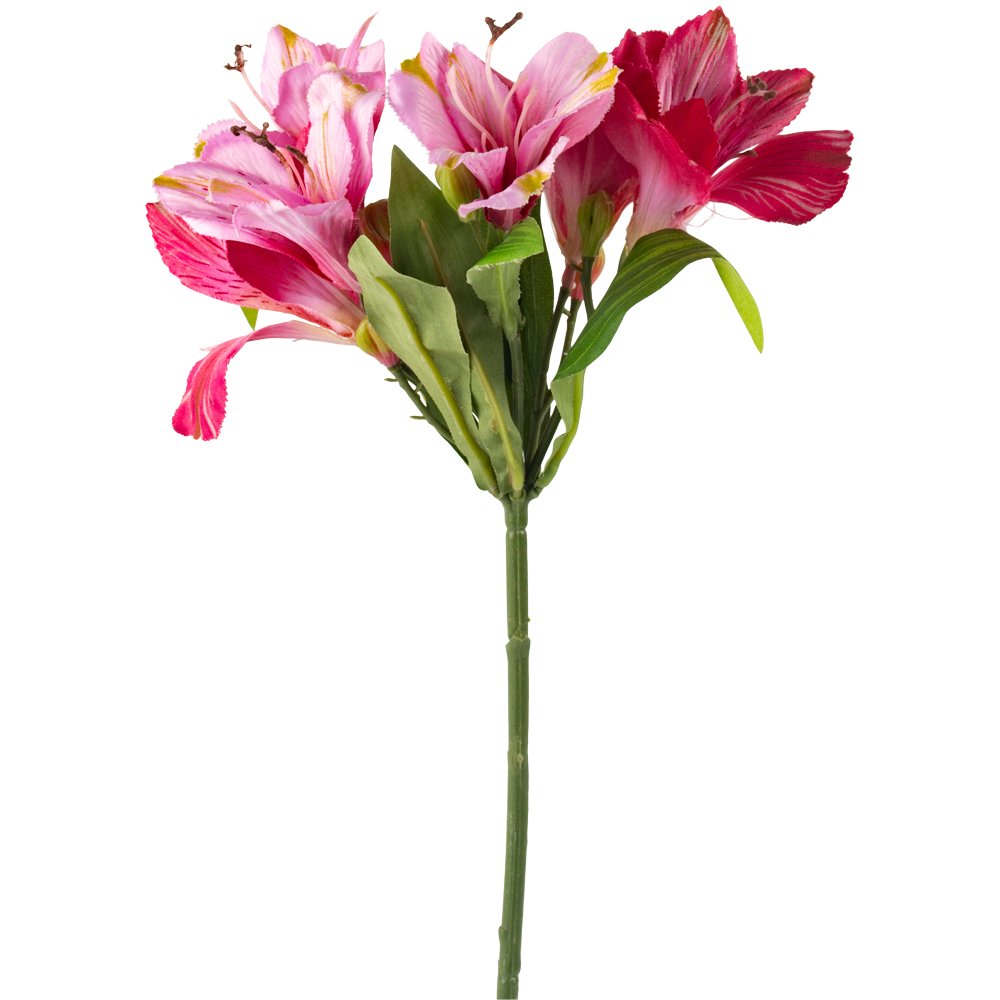 Faux Lily Spray Pink