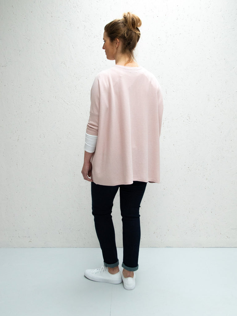 Pink Clara V-Neck Jumper