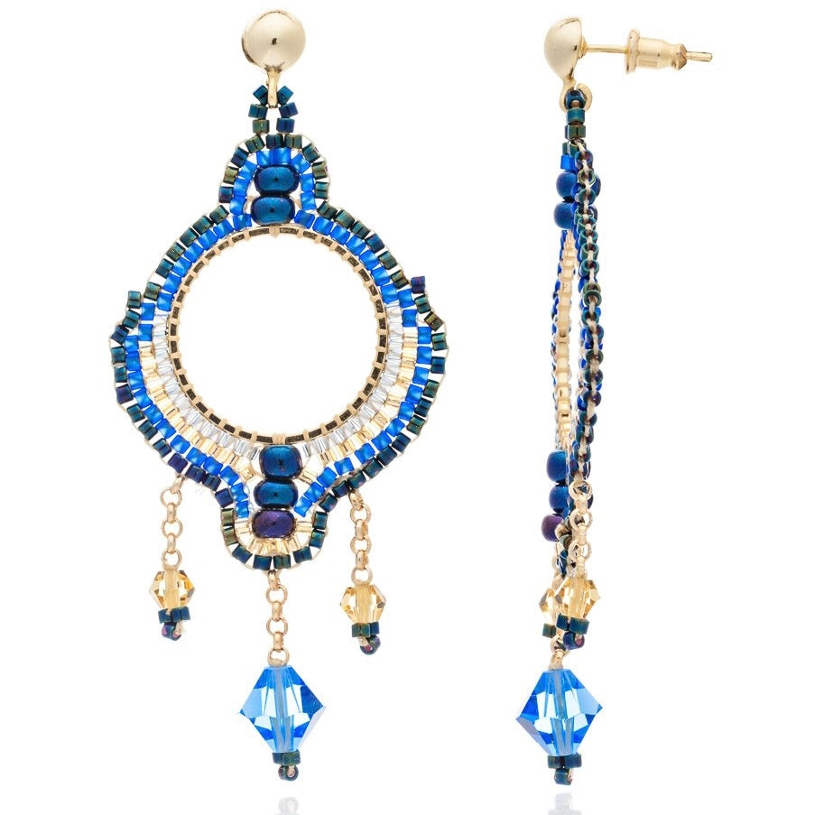 Blue Midnight Bonita Chandalier Earrings