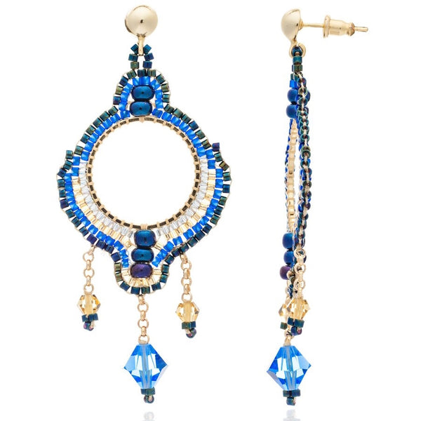 Blue Midnight Bonita Chandalier Earrings