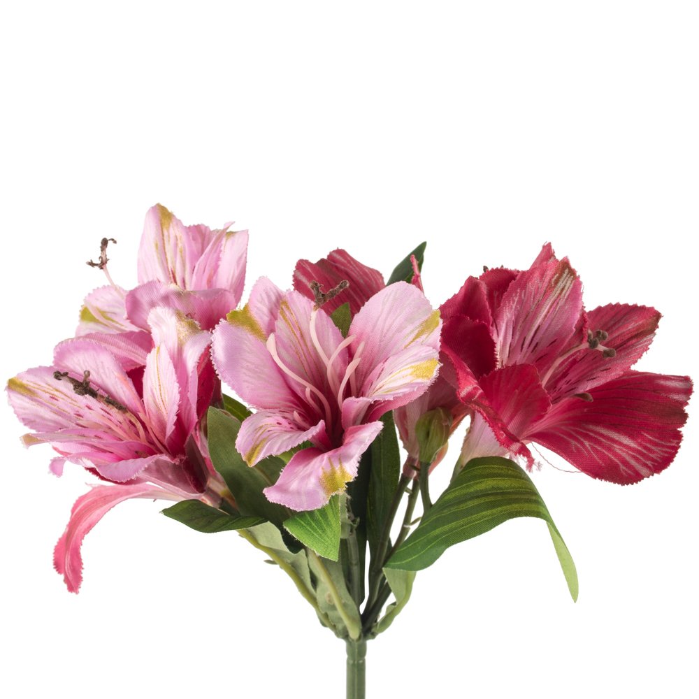Faux Lily Spray Pink