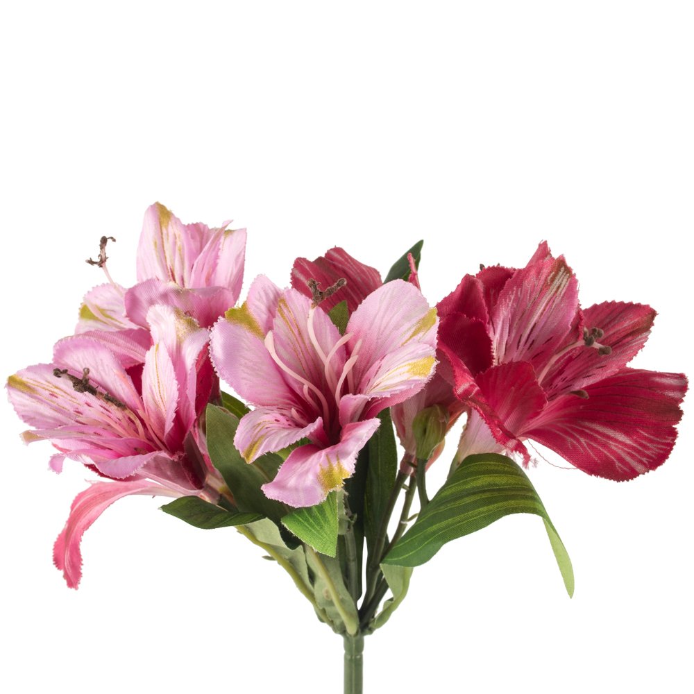 Faux Lily Spray Pink