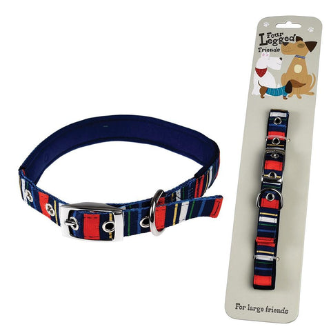 Large Stripy Dog Collar