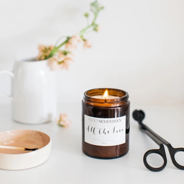 Black Pomegranate Scented Candle All The Love