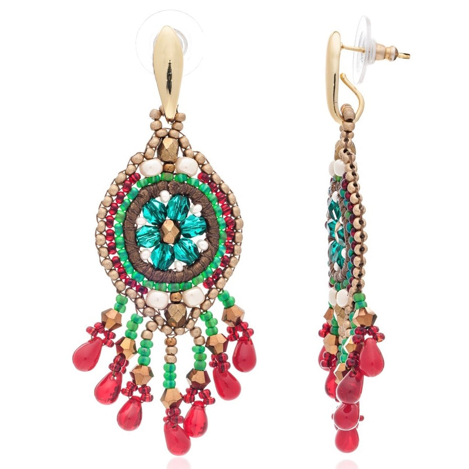 Navajo Valdiva Woven Earrings