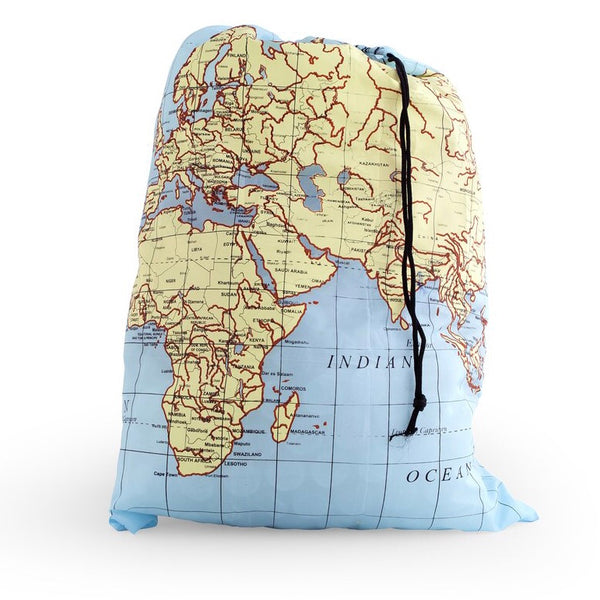 Maps Travel Laundry Bag