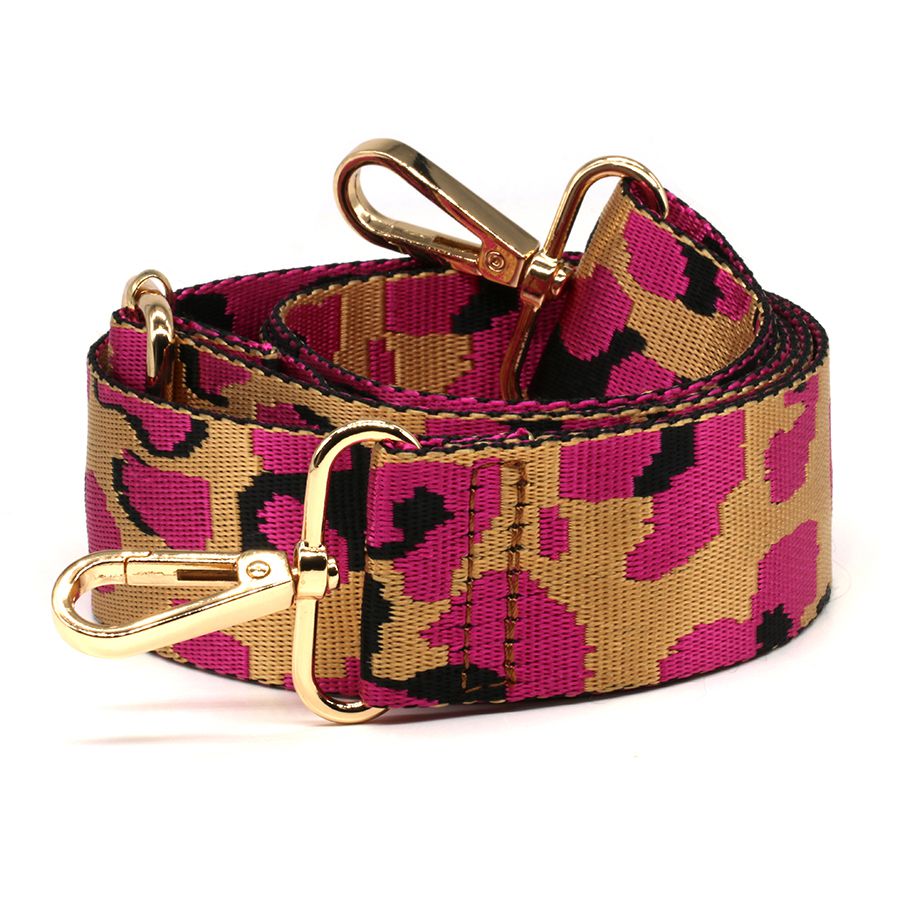 Pink Mix Leopard Print Interchangeable Bag Strap