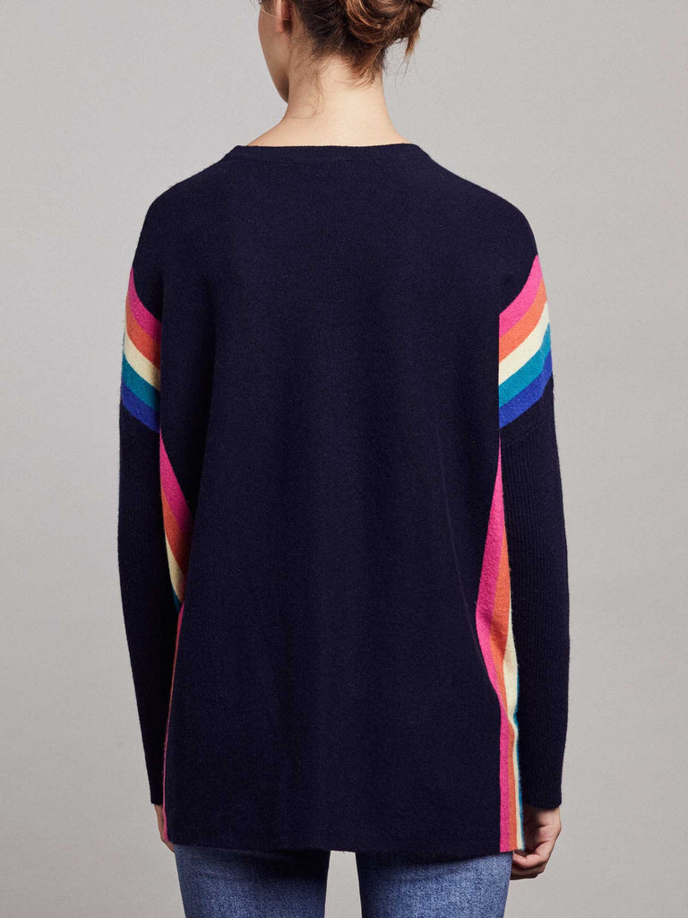 Navy Alex Rainbow Jumper