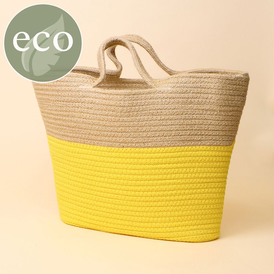 Yellow Jute Rope Bag