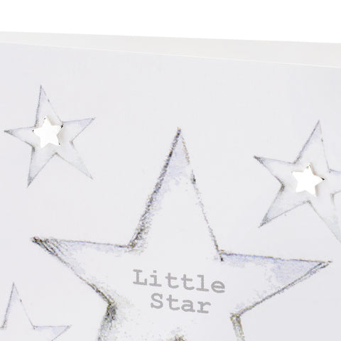 Boxed Little Star Silver Earring Card