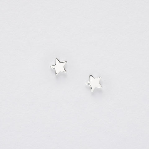 Boxed Christmas Star Silver Earring Card