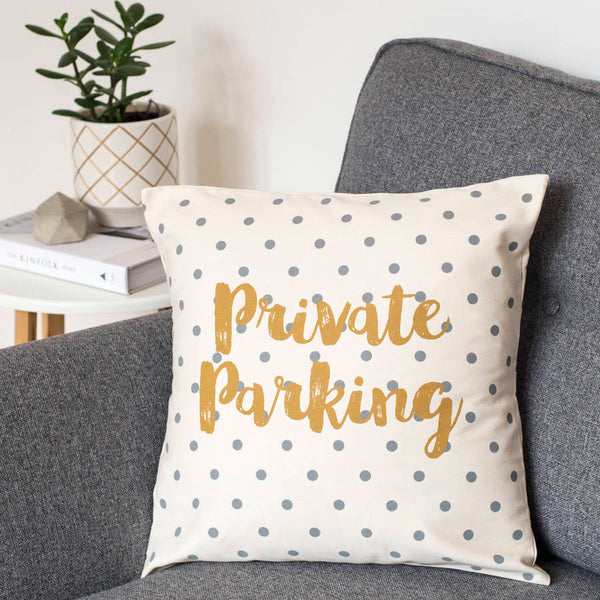 Funny Private Parking Cushion Cover