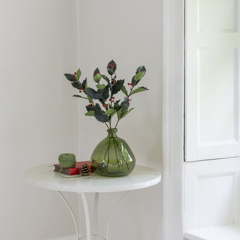 Faux Holly Stem
