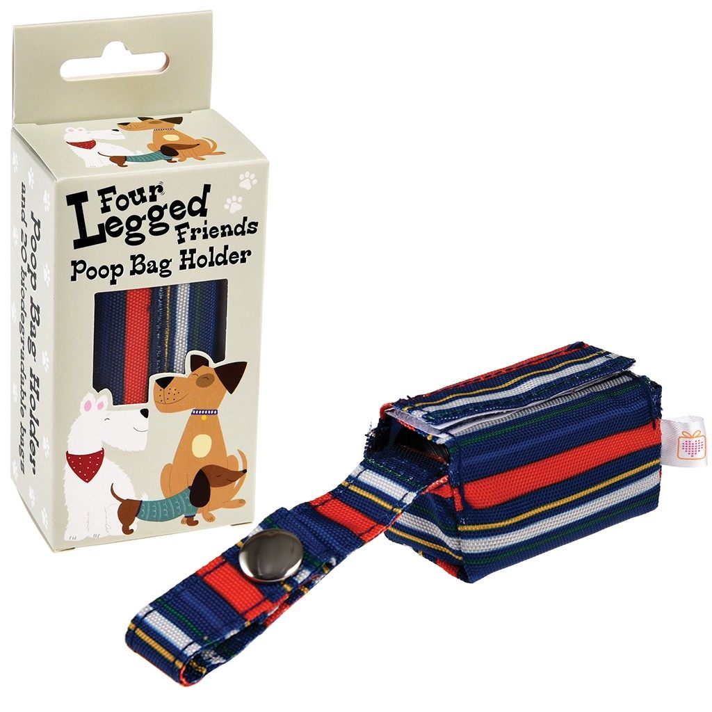 Stripy Dog Poop Bag Holder