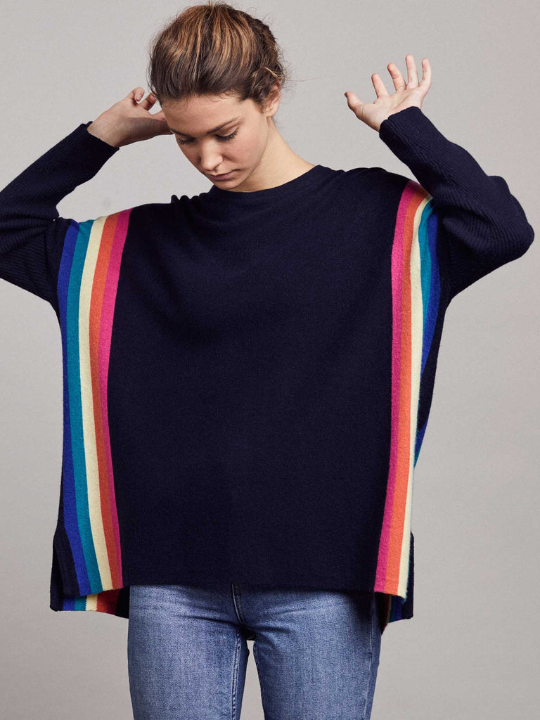 Navy Alex Rainbow Jumper