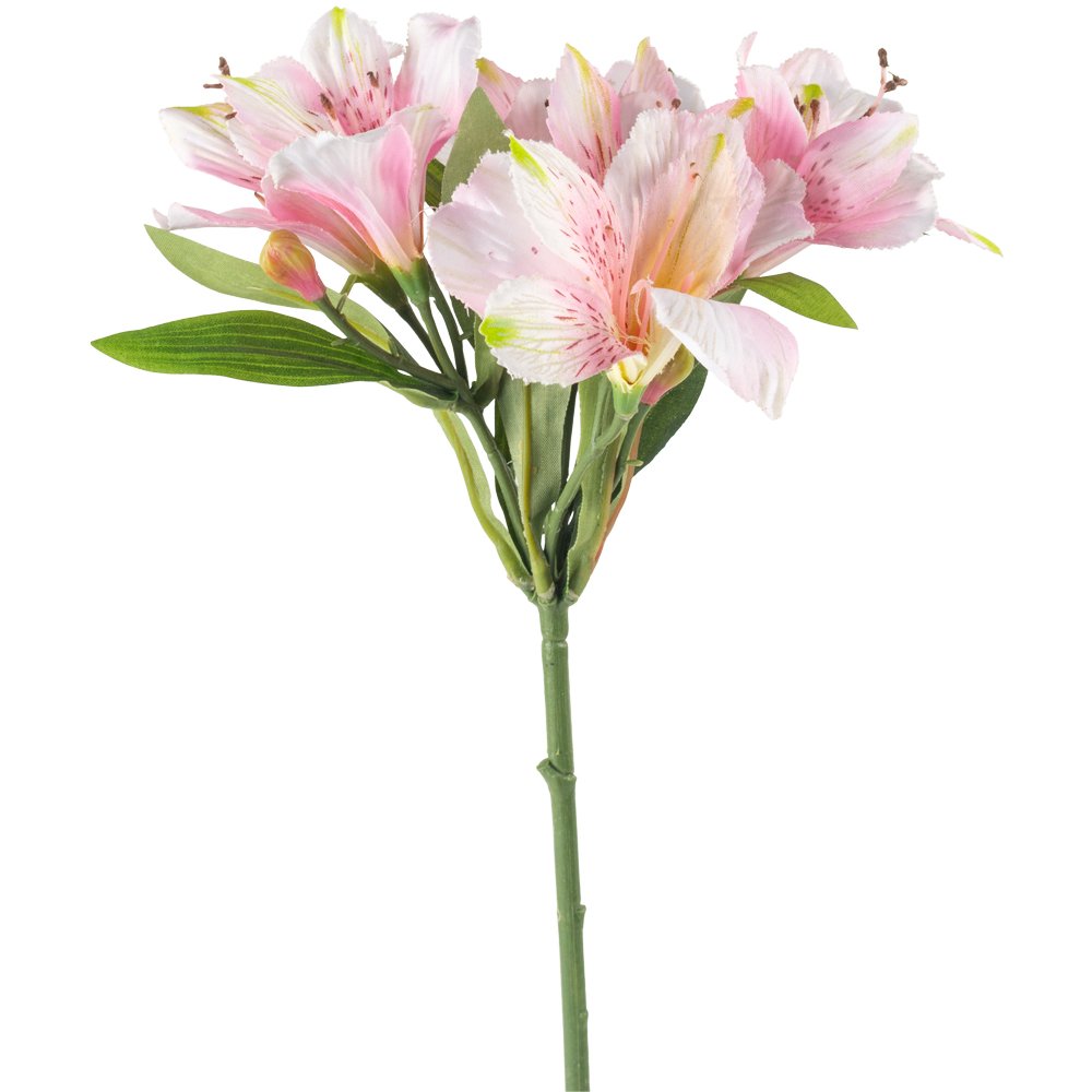 Faux Lily Spray Light Pink