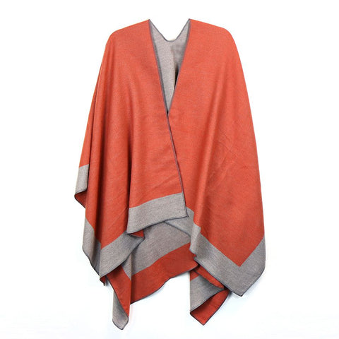 Ginger & Grey Reversible Poncho Wrap