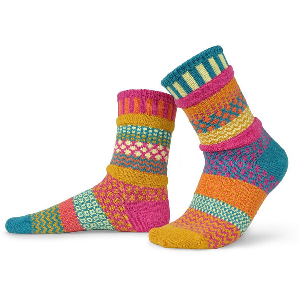 Saffron Mismatched Knitted Socks