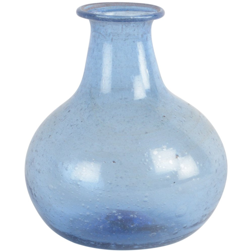 Polar Vase Recycled Glass Lapis