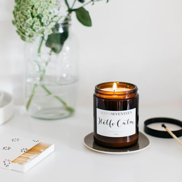 Moroccan Rose Scented Candle Hello Calm