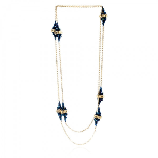 Blue Midnight Fiorella Bauble Necklace