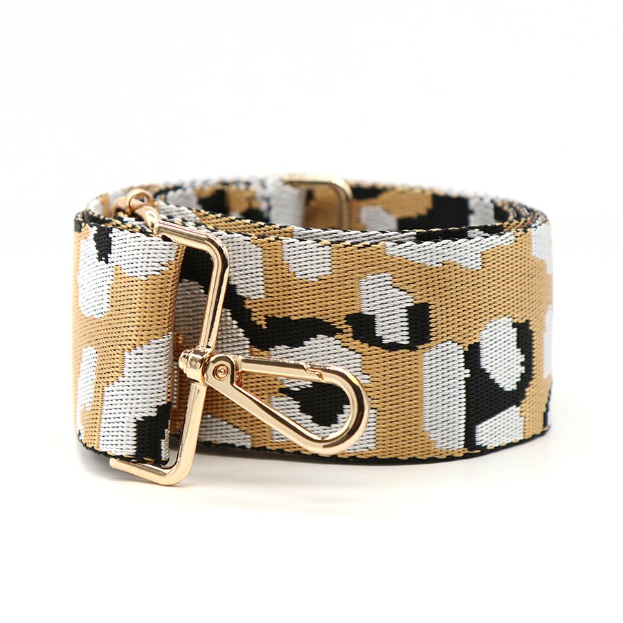 Grey Mix Leopard Print Interchangeable Bag Strap