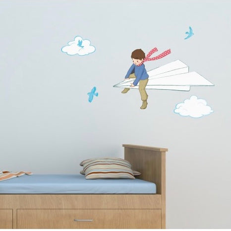 Belle & Boo My Paper Plane Wall Sticker