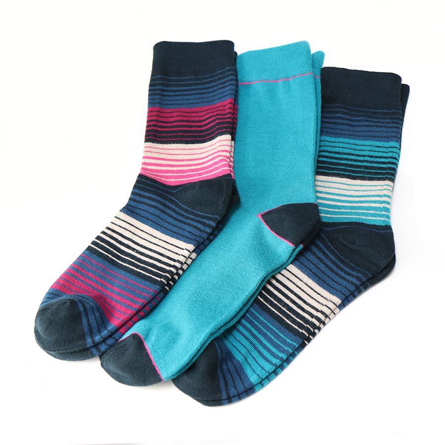 Men’s Striped Bamboo Sock Gift Box