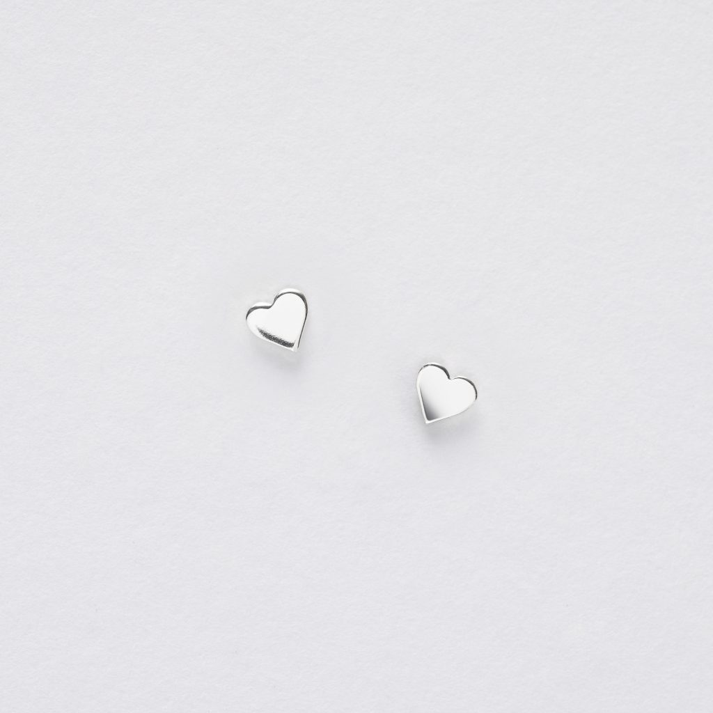 Boxed Heart Tree Silver Earring Card