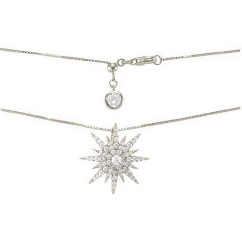 Silver Rock Star Necklace