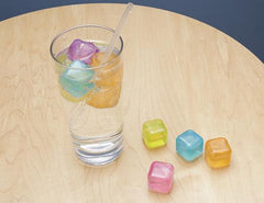 thumbnail image 2 of Kikkerland Reusable Square Multi-Color Ice Cubes – Set Of 30 – Plastic 2 of 5