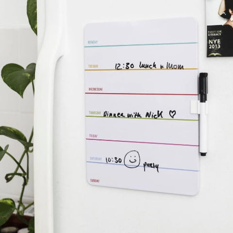 Magnetic Daily Dry Erase Board