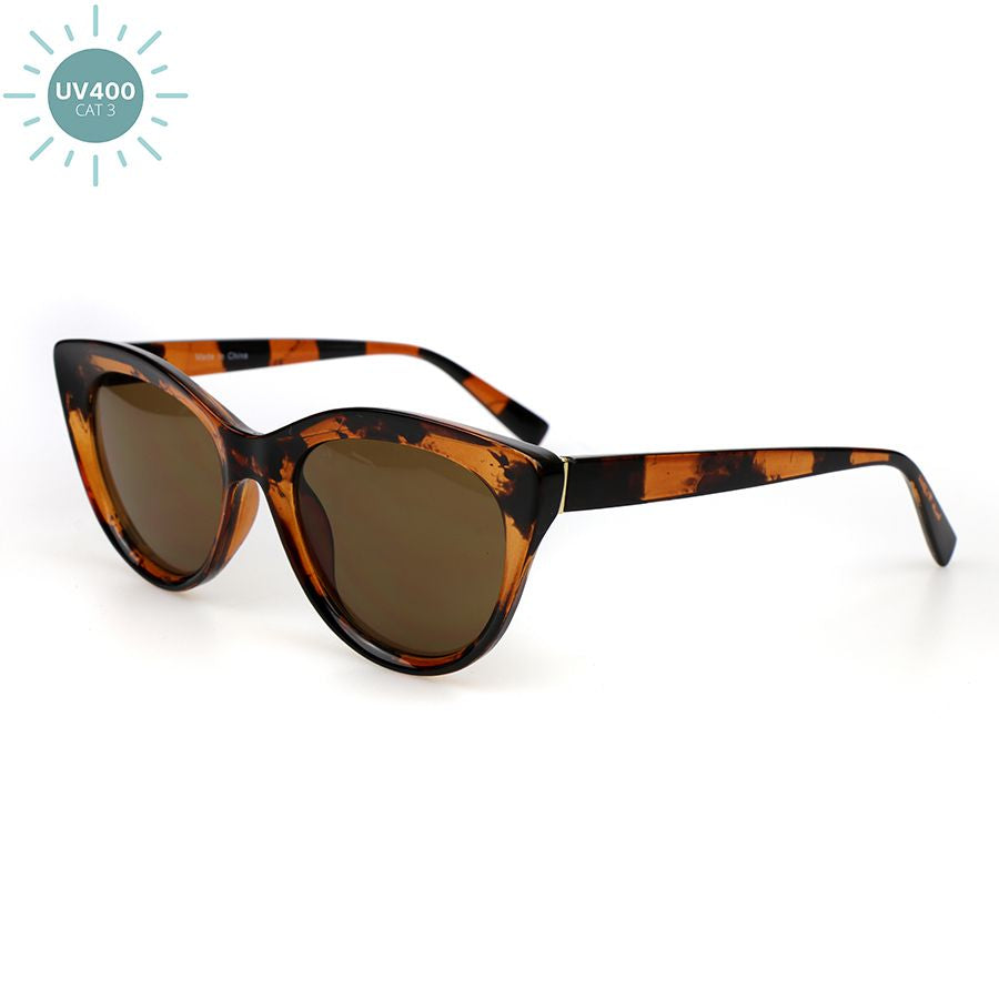 Classic Tortoiseshell Cat Eye Frame Sunglasses