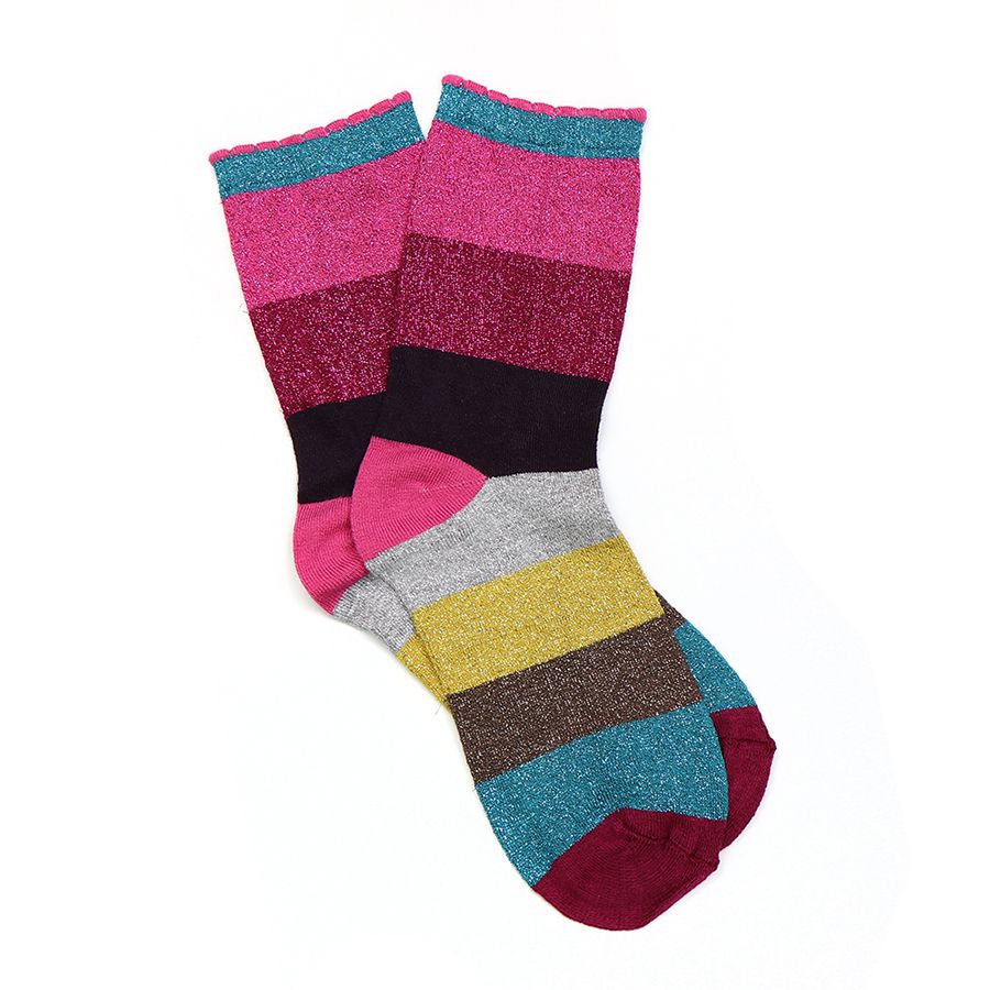 Bright Striped Bamboo Socks