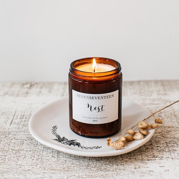 Lavender & Bergamot Scented Candle Nest