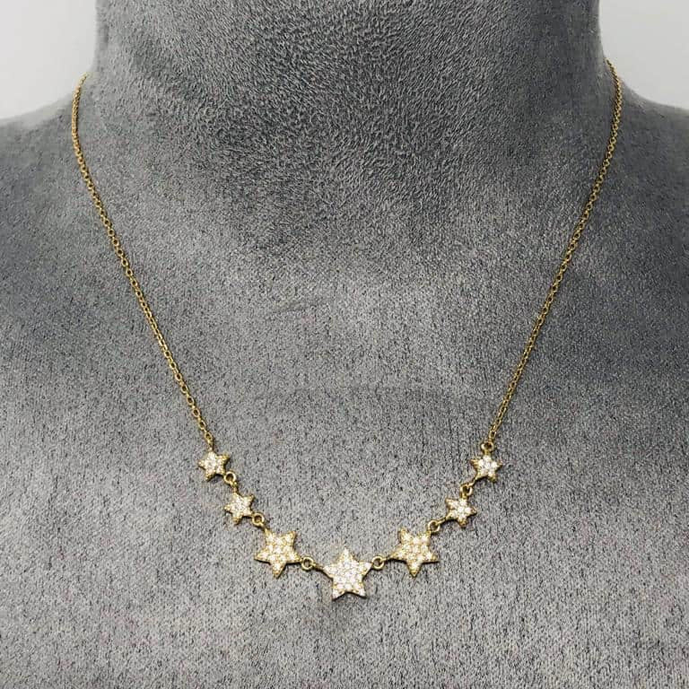 Gold 7 Star Necklace