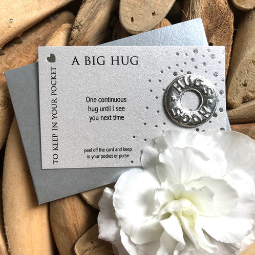 A Big Hug Carded Pocket Charm