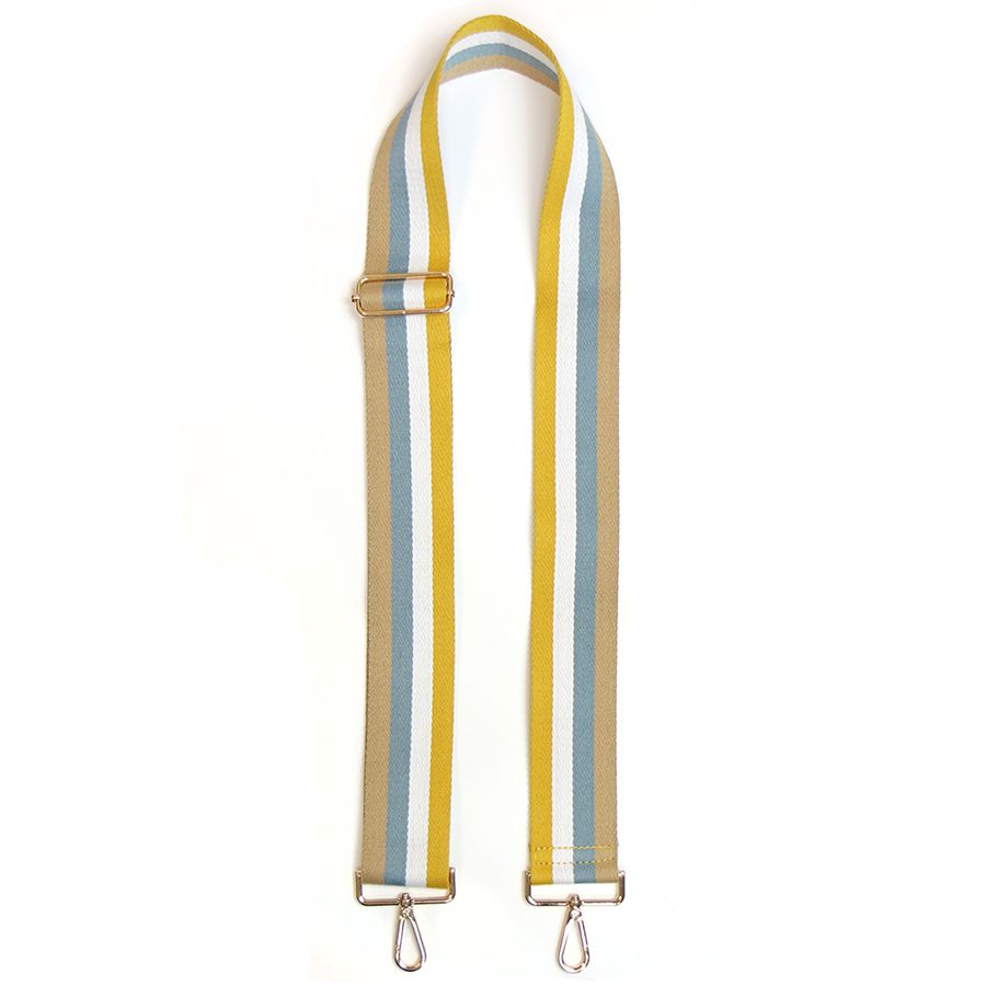 Mustard Striped Bag Strap